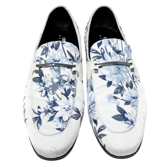 ASOS DESIGN loafers in blue floral print and snaffle detail Men’s 8.5 - Picture 8 of 13